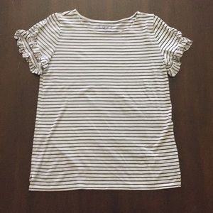 Loft ruffle tee